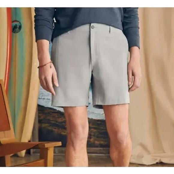Faherty Other - Faherty All Day Shorts in Ice Grey Size 38